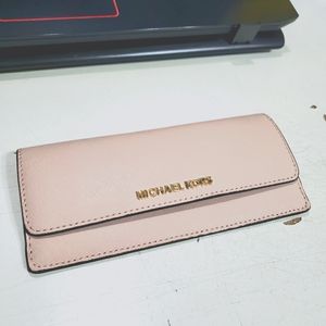 Michael Kors Pastel Pink Leather Wallet